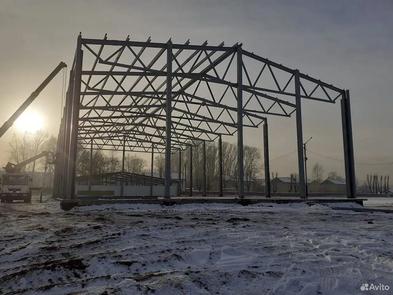 Металлокаркас склада 1100 м² в Санкт-Петербурге